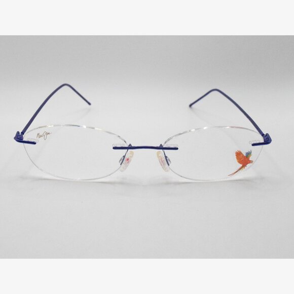 Maui Jim Eyeglasses MJO 2004-36M Rimless Blue Frames 51 mm